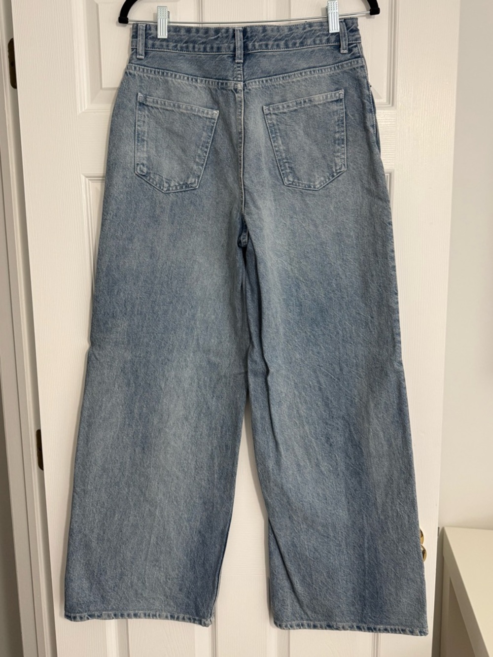 NWOT Zara Mid-Rise Wide Leg Drawstring Jeans - Picture 3 of 4